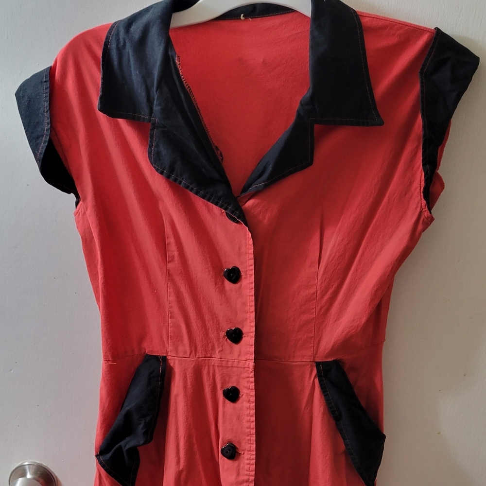 Red Pinup Diner Dress